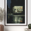 Thumbnail: Rainy Barber Shop – Cinematic Night Street Art Print