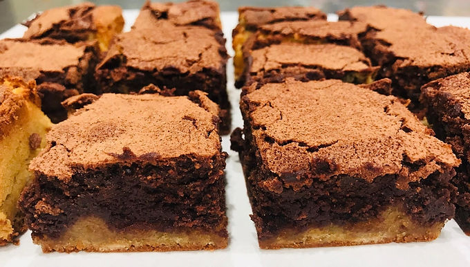 double decker brownies