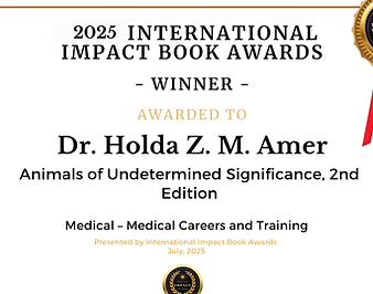 Certificate, International Impact Award July 2025