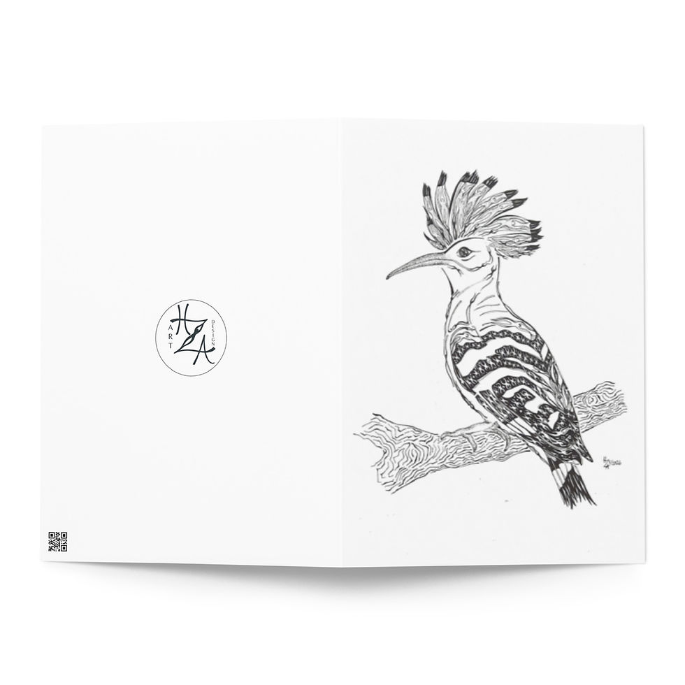 Thumbnail: "Hoopoe" Greeting card