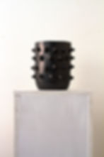 Black Clay Ceramic by Jose Lopez Aragon from Oaxaca, Mexico