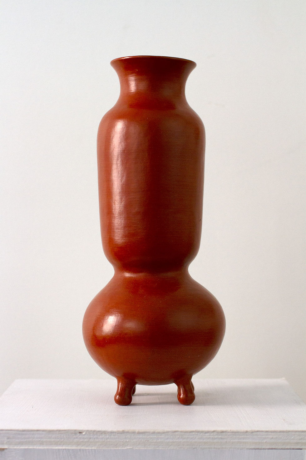 Miniatura: Red Clay Ceramic Vase by Mujeres del Barro Rojo in Oaxaca, Mexico