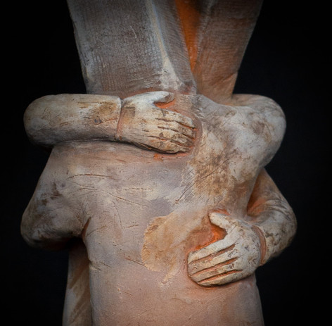 Ceramic Sculpture of the Twin Towers embracing