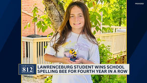 Lawrenceburg student wins school spelling bee for fourth year in a row