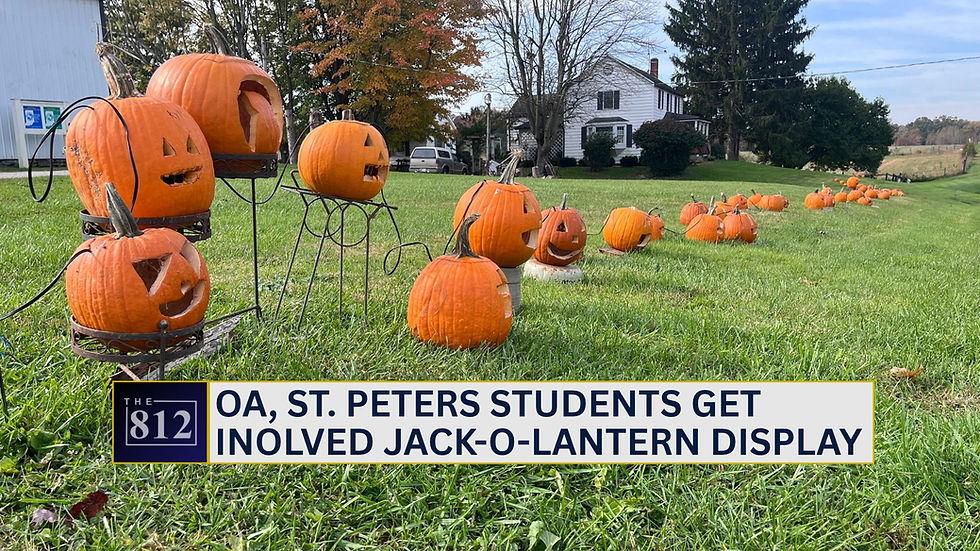 OA, St. Peters students carve pumpkins for Jack-O-Lantern display