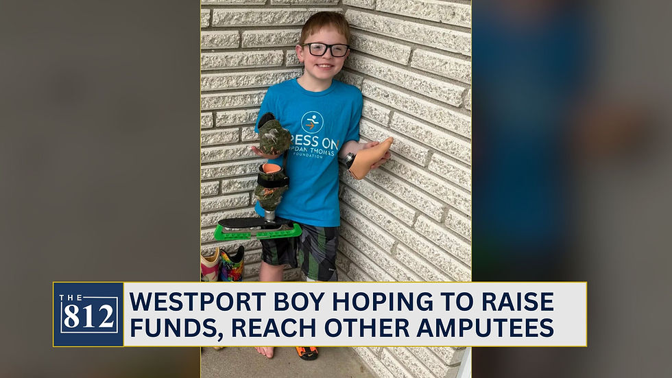 Westport boy hoping to raise funds, reach other amputees