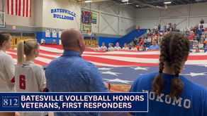 Batesville volleyball honors veterans, first responders