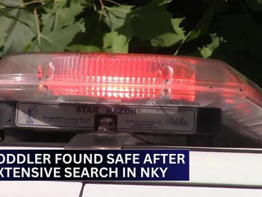 Toddler found safe after extensive search in NKY