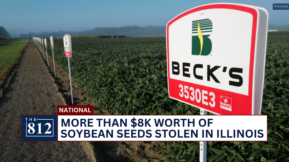 $8K worth of soybean seeds stolen from Illinois farm