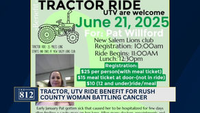 Tractor Benefit Ride for Rush County woman battling cancerÂ