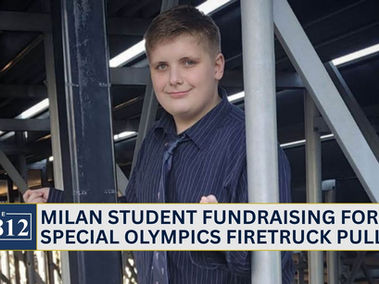 Milan student fundraising for Special Olympics firetruck pull