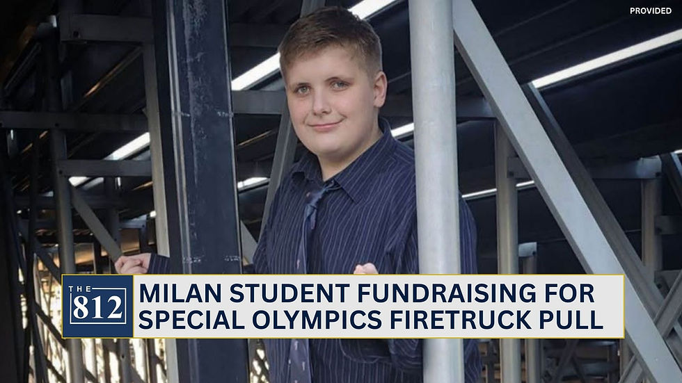 Milan student fundraising for Special Olympics firetruck pull