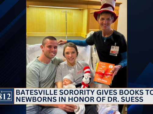 Batesville sorority gives books to newborns in honor of Dr. Suess 