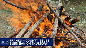 Franklin County issues burn ban due to dry conditions