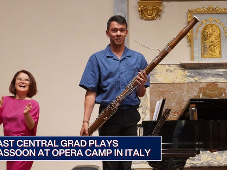 EC grad served as instrumentalist at Opera Camp in Italy