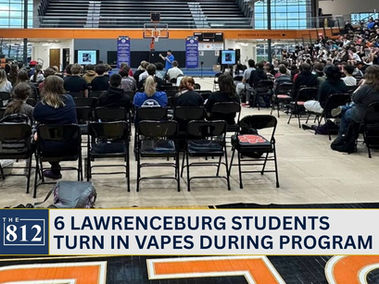 Six Lawrenceburg students turn in vapes during motivational program 