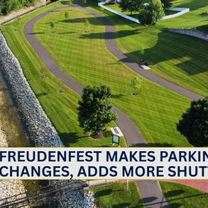 Freudenfest encouraging attendees to take shuttle service