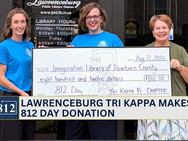 Lawrenceburg Tri Kappa makes 812 Day donation