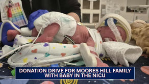 Donation drive for Moores Hill family with baby in the NICU