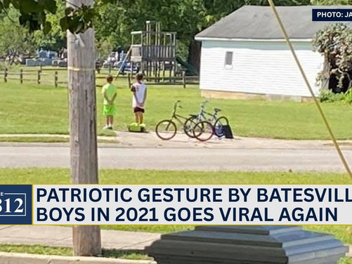 Patriotic gesture by Batesville boys in 2021 goes viral again