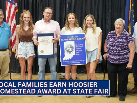 Several local families earn Hoosier Homestead Award Wednesday