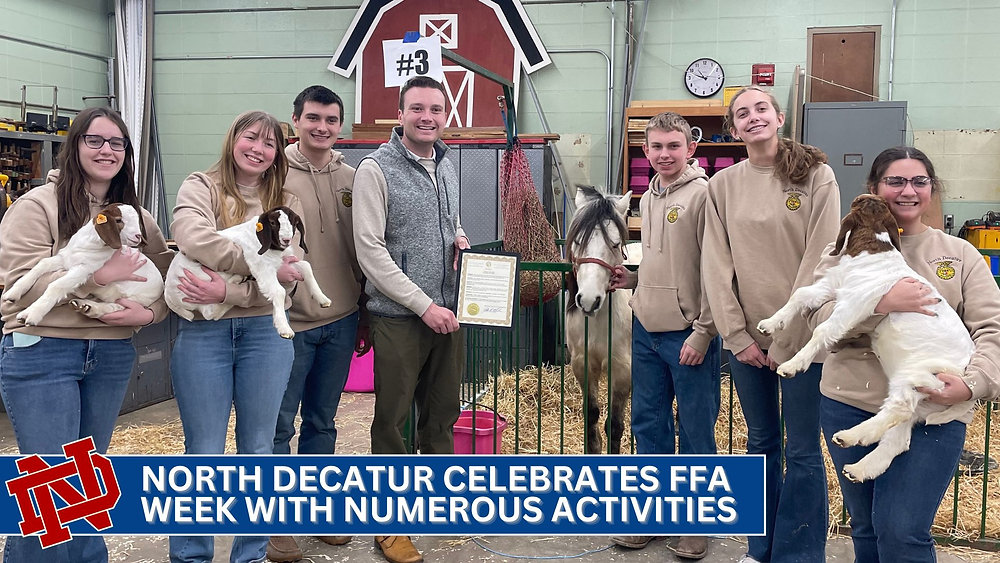 North Decatur celebrates FFA Week with numerous activities