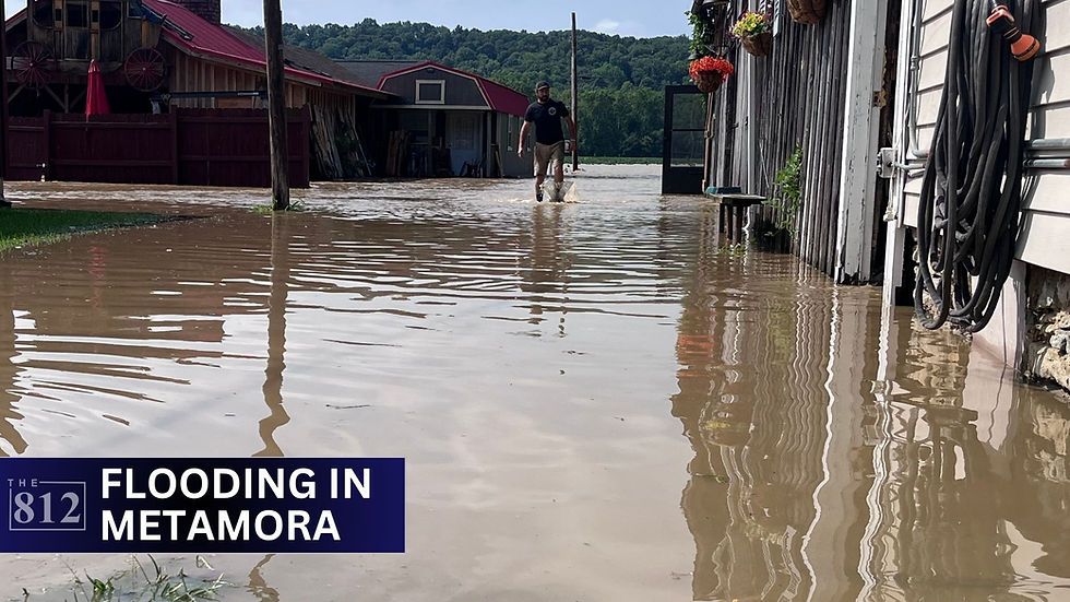 Flooding in Metamora, Laurel
