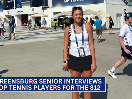 Greensburg senior interviews world's top tennis players