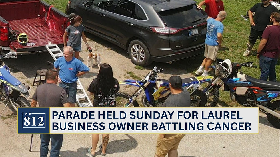 Friends, family hold parade for Laurel business owner battling cancer