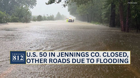 U.S. 50 in Jennings County closed, other roads due to flooding