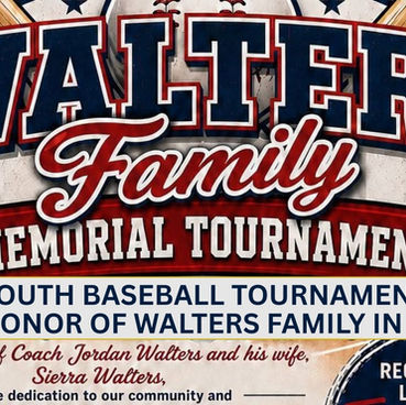 Youth baseball tournament in honor of Walters family June 26-28