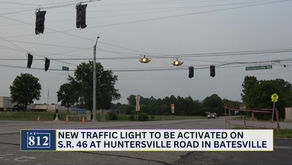 New traffic light to be activated at S.R. 46 and Huntersville Road in Batesville