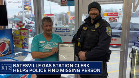 Batesville gas station attendant helps police find endangered person