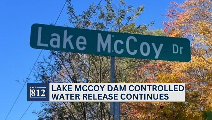 Lake McCoy Dam controlled water release continues