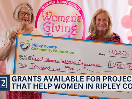 Grant available for projects that help women in Ripley County