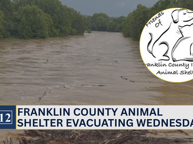 Franklin County animal shelter evacuating Wednesday
