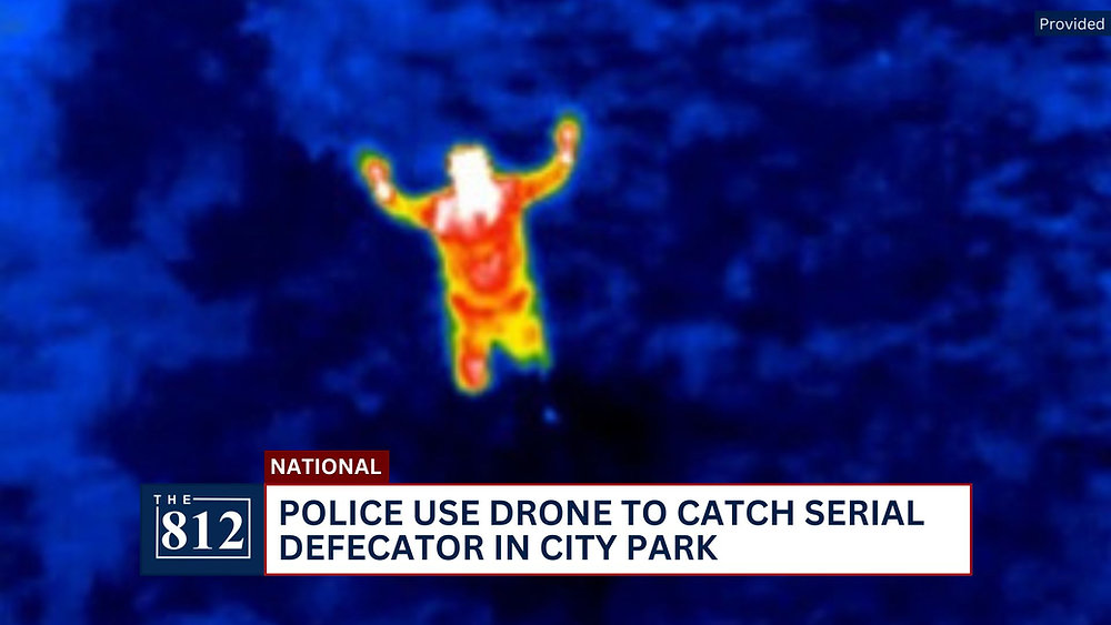 Defecastor WI police use drone to catch serial defecator in city park