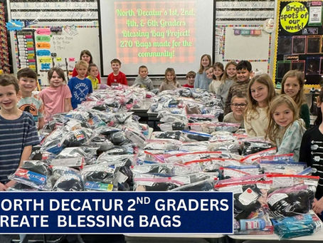 North Decatur second graders create 270 Blessing Bags 
