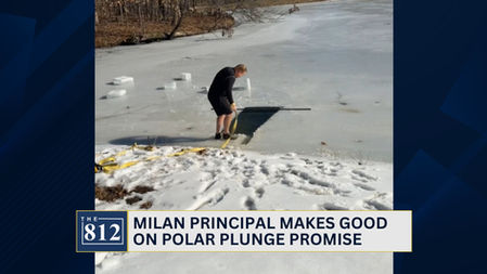 Milan principal makes good on Polar Plunge promise
