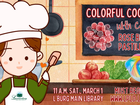 Colorful Cooking seminar at Lawrenceburg Library Saturday