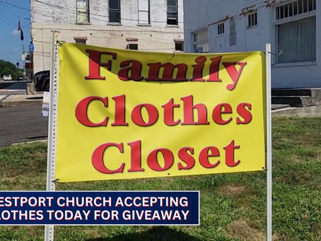 Westport church collecting clothes to giveaway to needy families this week
