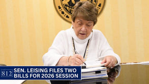 Sen. Leising files two bills for 2026 legislative session