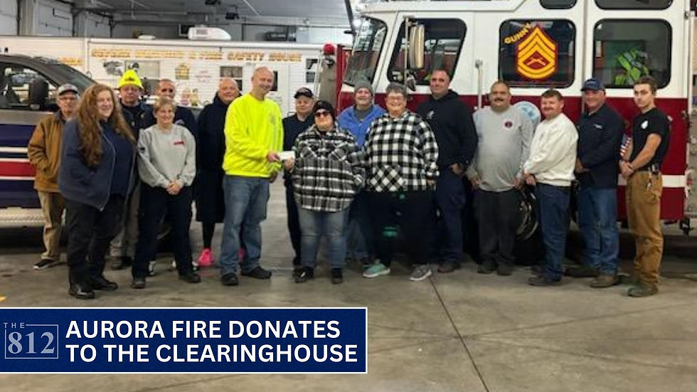 Aurora Fire donates $1,200 to The Clearinghouse