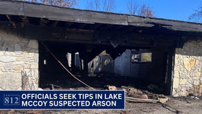 Officials seek tips following Lake McCoy suspected arson