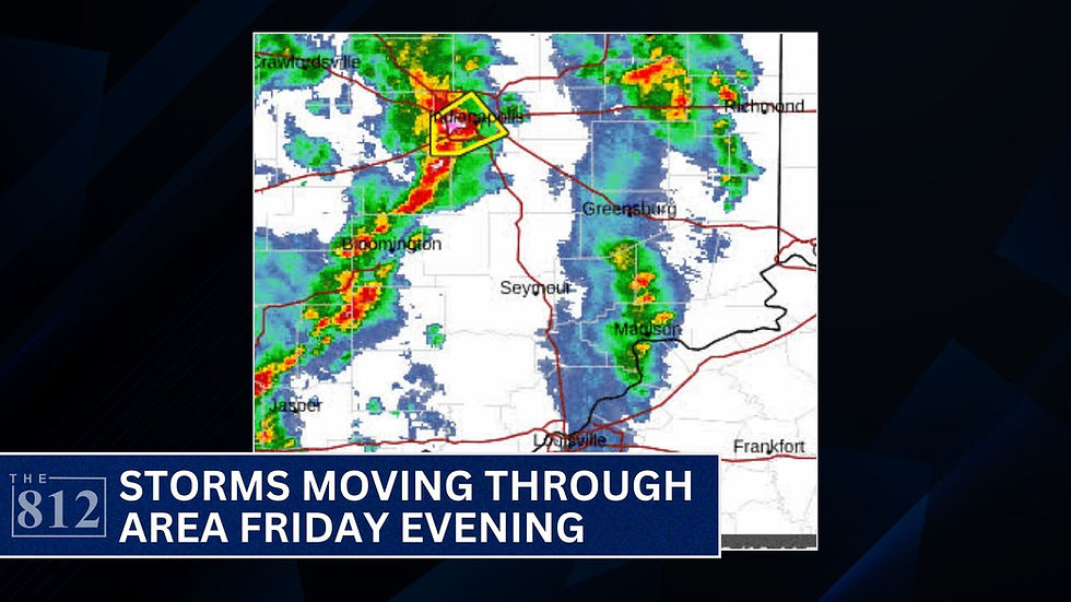 Storms moving through area Friday evening