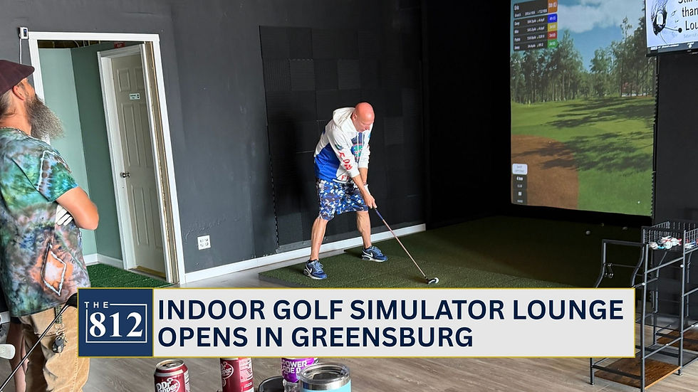 Indoor golf simulator lounge opens in Greensburg 