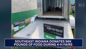 Southeast Indiana donates 56K pounds of food during 4-H fairs