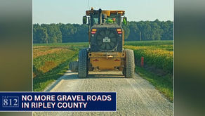 Last remaining gravel road in Ripley County chip-sealed on Wednesday