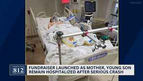 Fundraiser launched as mother, young son remain hospitalized after crash