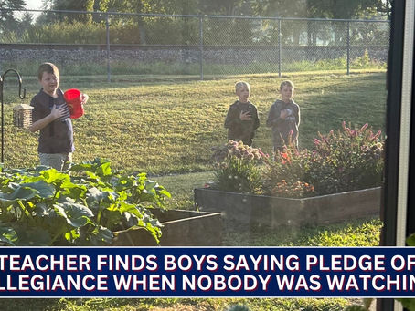 Three Milan boys recite Pledge of Allegiance when nobody was watching